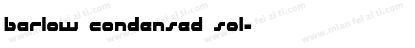 Barlow Condensed Sol字体转换